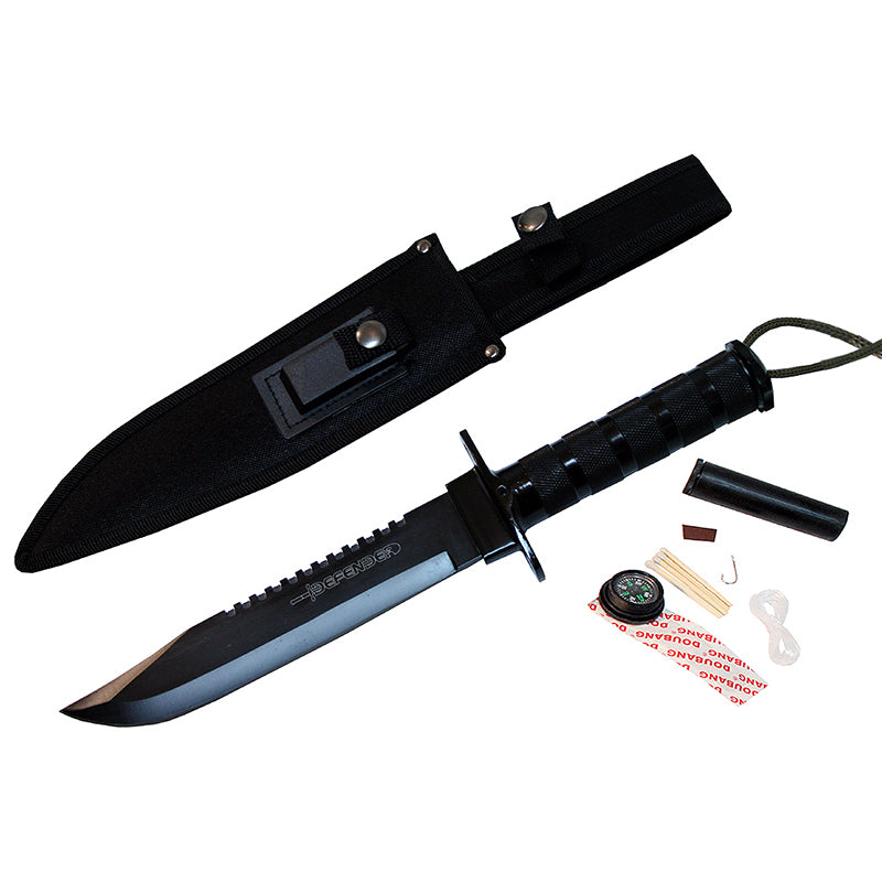 14" Heavy Duty Stainless Steel Survival Knife with Sheath (5222)