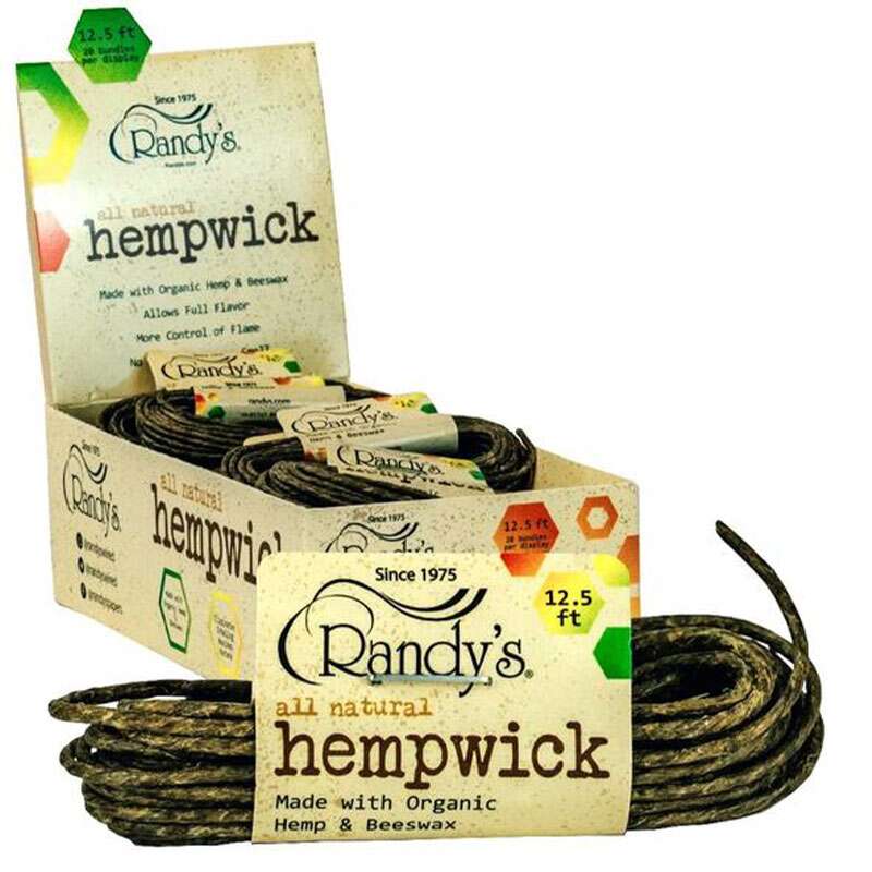 Smoking:Rolling Papers And Hemp Wraps:Randy's All Natural Hemp Wick - 12.5ft